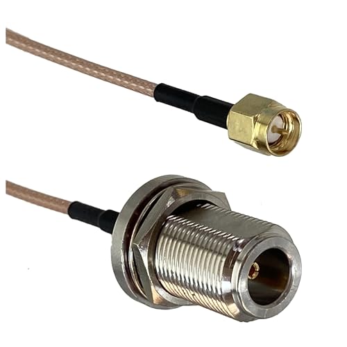 LIUCH RG316 RG58 N Auf N SMA RP SMA Stecker & Buchse Mutter Schott Gerade Stecker RF Jumper Pigtail Kabel 6 zoll ~ 20M(316 N Fnut to SMA M,10inch (25CM)) von LIUCH
