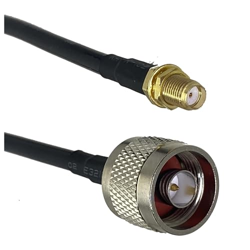 LIUCH RG316 RG58 N Auf N SMA RP SMA Stecker & Buchse Mutter Schott Gerade Stecker RF Jumper Pigtail Kabel 6 zoll ~ 20M(RG58 N M to SMA F,6FT (2M)) von LIUCH
