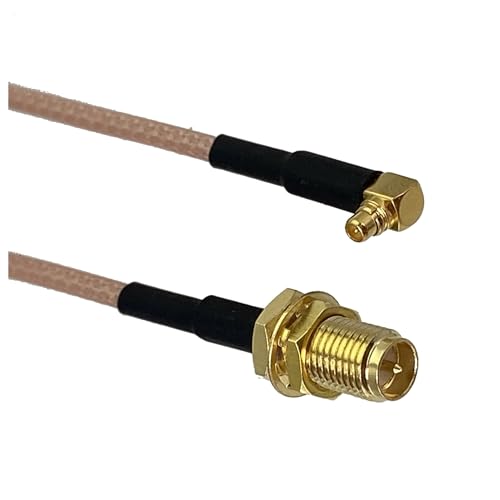 LIUCH RG316 SMA RP SMA auf MCX MMCX Stecker und Buchse Gerade und Rechtwinklig RF Jumper Pigtail Kabel 4 Zoll ~ 10 Fuß(RPSMA F to MMCX M90,8inch (20CM)) von LIUCH