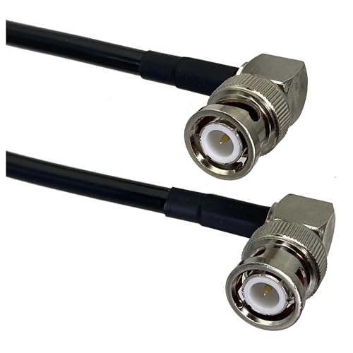 LIUCH RG58-Kabel BNC-Stecker rechtwinklig for rechtwinkliger Stecker Crimp RF Jumper Pigtail 6 Zoll ~ 20M(2FT (60CM)) von LIUCH