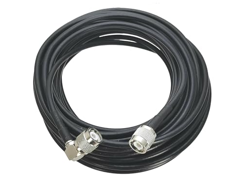 LIUCH RG58 TNC-Stecker auf TNC-Stecker, rechtwinkliger Stecker, RF-Überbrückungskabel, 6 Zoll ~ 20 m(3FT (1M)) von LIUCH