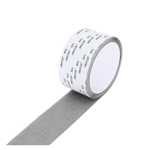 LIUCH Reparaturband for Fenster-Moskitonetze, selbstklebendes Reparaturpflaster for Fenstergitter, starkes Anti-Insekten-Fliegennetz, Reparaturband for kaputte Löcher(Black,2M_10MM) von LIUCH