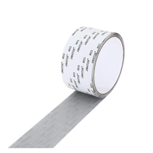 LIUCH Reparaturband for Fenster-Moskitonetze, selbstklebendes Reparaturpflaster for Fenstergitter, starkes Anti-Insekten-Fliegennetz, Reparaturband for kaputte Löcher(Grey,2M_5MM) von LIUCH