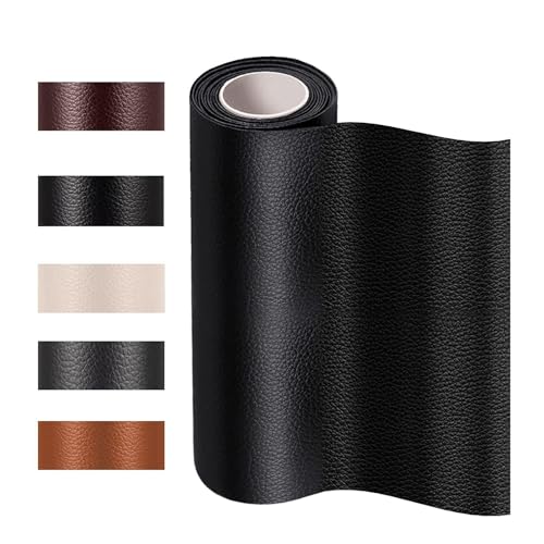 LIUCH Selbstklebendes Leder-Reparatur-Flickenband, selbstklebend, for Sofa, Motorrad, Autositz, Stuhl, Tasche, Heim, Blätter, Aufkleber, Flicken(Light Brown,10cm x 20cm) von LIUCH