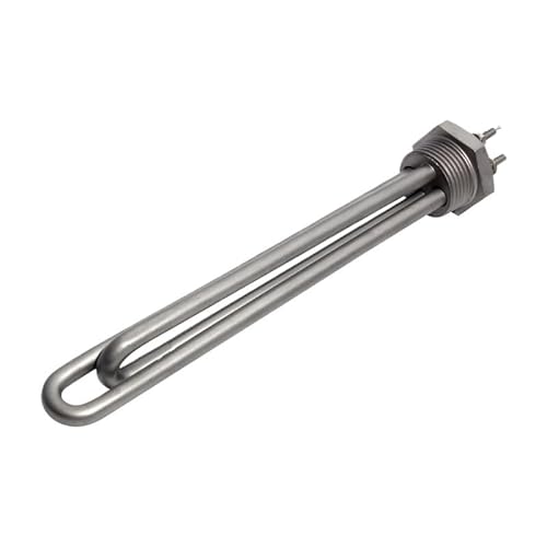 LIUCH Solar-Heizelement, Rohrheizelement, 2,5 cm, NPT, elektrisches Heizelement, DC 12 V/24 V/48 V, 300 W, 600 W, alle 304 S (BSP, DC 24 V, 600 W, 200 mm L) von LIUCH