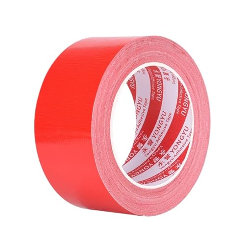 LIUCH Starkes Gewebe-Klebeband, wasserdichtes Reparaturband for Zelte, Gepäck, spurlose Bündelklebebänder, Teppich-fixiertes beschreibbares Spezialband(Red tape,50M_20MM) von LIUCH
