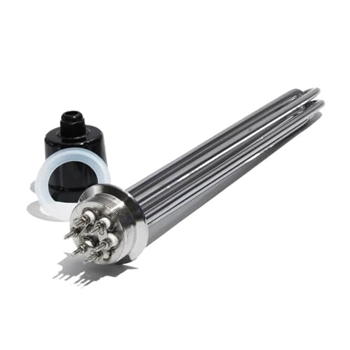 LIUCH Niedrige Wattdichte, 2 Zoll (64 mm Außendurchmesser), Tri-Clamp for Heimbrauerei- und Destillerietanks, 4,5 kW/6 kW/9 kW(Gold,4.5KW for 380mm) von LIUCH
