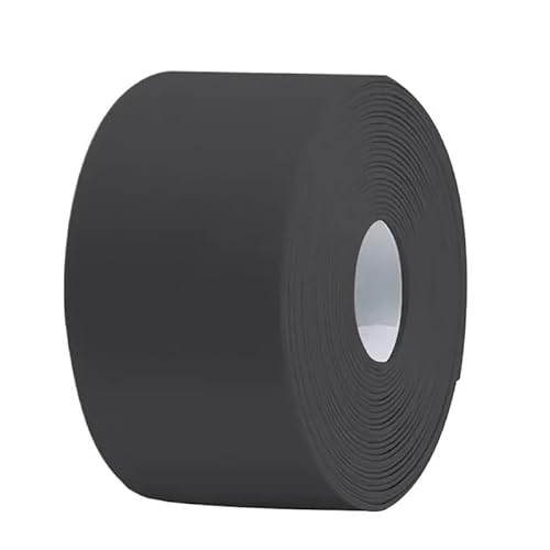 LIUCH Wasserdichte Dichtungsbandstreifen PVC Selbstklebender Wandaufkleber for Badezimmer Dusche Bad Dichtung Dichtungsstreifen Küchenspüle Schimmelfest(Black,9.6M(31.5 FEET)_3.8CM(1.5INCH)) von LIUCH