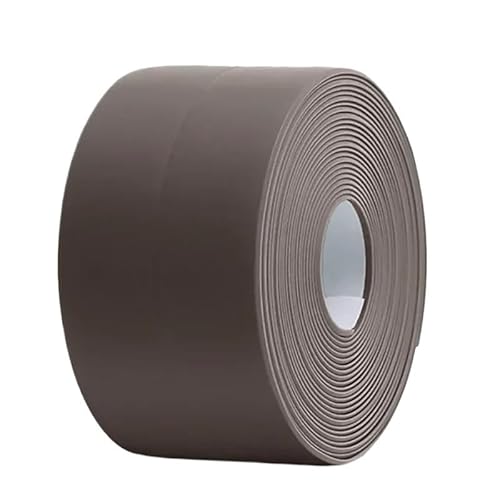 LIUCH Wasserdichte Dichtungsbandstreifen PVC Selbstklebender Wandaufkleber for Badezimmer Dusche Bad Dichtung Dichtungsstreifen Küchenspüle Schimmelfest(Brown,9.6M(31.5 FEET)_2.2CM(0.87INCH)) von LIUCH