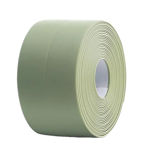 LIUCH Wasserdichte Dichtungsbandstreifen PVC Selbstklebender Wandaufkleber for Badezimmer Dusche Bad Dichtung Dichtungsstreifen Küchenspüle Schimmelfest(Green,12.8M(42 FEET)_3.8CM(1.5INCH)) von LIUCH