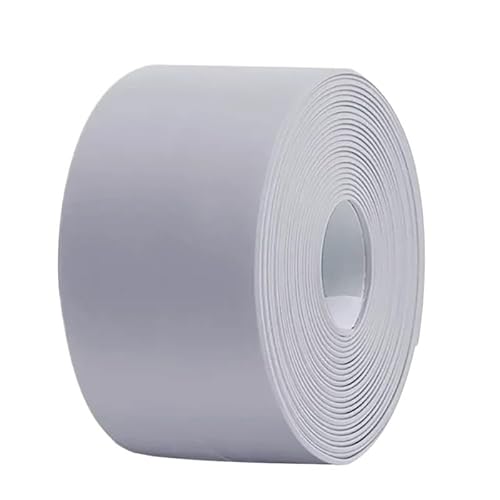 LIUCH Wasserdichte Dichtungsbandstreifen PVC Selbstklebender Wandaufkleber for Badezimmer Dusche Bad Dichtung Dichtungsstreifen Küchenspüle Schimmelfest(Grey,3.2M(10.5 FEET)_3.8CM(1.5INCH)) von LIUCH