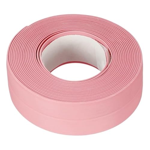 LIUCH Wasserdichte Dichtungsbandstreifen PVC Selbstklebender Wandaufkleber for Badezimmer Dusche Bad Dichtung Dichtungsstreifen Küchenspüle Schimmelfest(Pink,6.4M(21 FEET)_2.2CM(0.87INCH)) von LIUCH