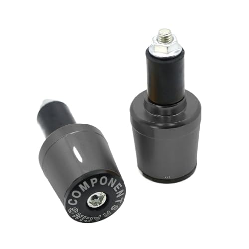 LIUCHUCHU Lenkerenden Motorrad 7/8 "22MM Motorrad Lenker Griffe Griff Bar Kappe End Stecker(Titanium) von LIUCHUCHU