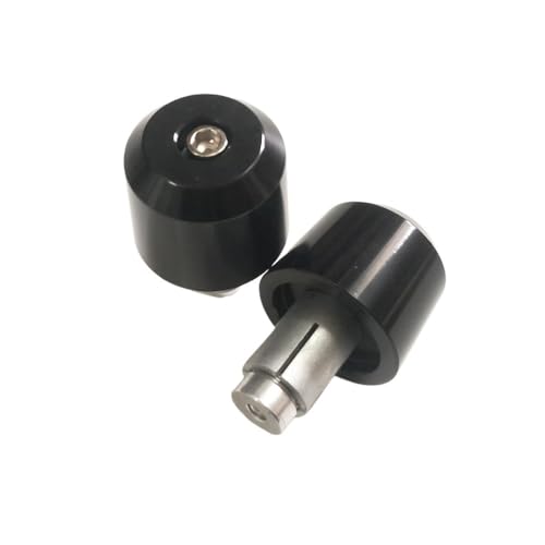 LIUCHUCHU Lenkerenden Motorrad Universal Aluminiumlegierung CNC Motorrad Lenkerenden Silber oder Schwarz Balance Block Bar Endkappe mit Durchmesser 7/8 "22mm(Noir) von LIUCHUCHU