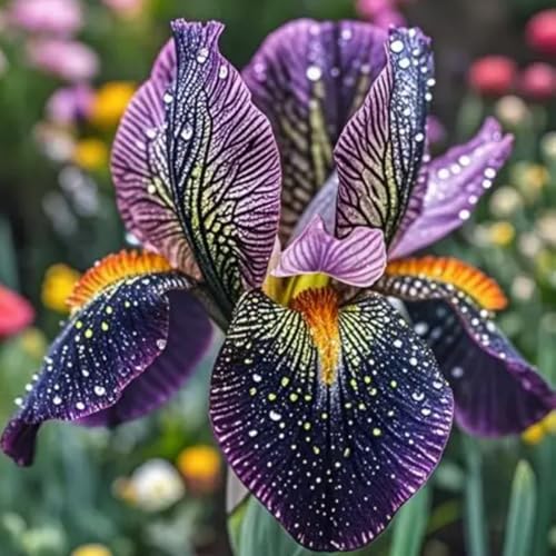 (LIUGCD) Iris/schwertlilien kaufen - Mehrere Köpfe, doppelte Blütenblätter, im Topf, kältebeständig, mehrjährig- leicht zu züchten von LIUGCD