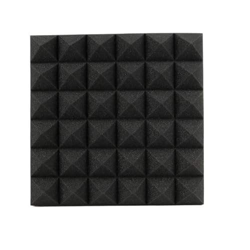 12–4 Stück Pyramiden-Akustikschaumplatten, selbstklebend, schalldicht, Wandpaneele, , for KTV-Studios, Heimzubehör Für Auto, Studio, Zuhause(12 PCS_5CM) von LIUHLFSR