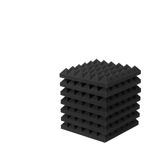 24 Packungen Akustikschaumstoffplatten Pyramide 2" X 12" , Schallschutzschaumstoff Geräuschunterdrückungsschaumstoff mit 120 Stück doppelseitigem Klebeband Für Auto, Studio, Zuhause 24 Packungen Akustikschaumstoffplatten Pyramide 2" X 12" , Schallschutzschaumstoff Geräuschunterdrückungsschaumstoff mit 120 Stück doppelseitigem Klebeband Für Auto, Studio, Zuhause von LIUHLFSR