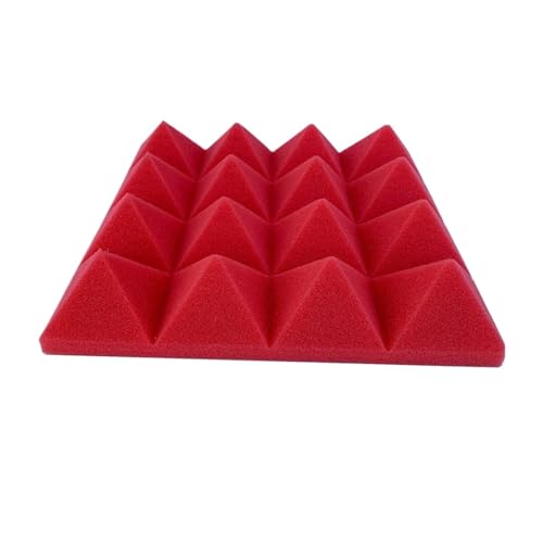 48Pcs 25X25x5cm Studio Akustische Schalldichte Schaum Pyramide Noise Isolierung Sound Absorption Behandlung Panels Schwarz + Rot Für Auto, Studio, Zuhause 48Pcs 25X25x5cm Studio Akustische Schalldichte Schaum Pyramide Noise Isolierung Sound Absorption Behandlung Panels Schwarz + Rot Für Auto, Studio, Zuhause von LIUHLFSR