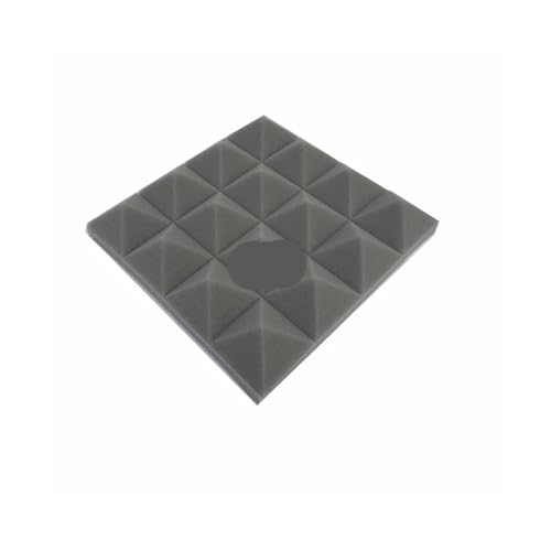 60Pcs 250x250x50mm Studio Akustische Schalldichte Schaum Pyramide Sound Absorption Behandlung Panel Fliesen Schutz Schwamm Für Auto, Studio, Zuhause(Grey) von LIUHLFSR