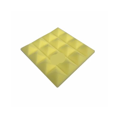 60Pcs 250x250x50mm Studio Akustische Schalldichte Schaum Pyramide Sound Absorption Behandlung Panel Fliesen Schutz Schwamm Für Auto, Studio, Zuhause(Yellow) von LIUHLFSR
