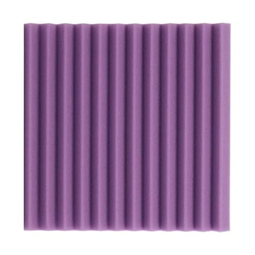Akustikschaumplatten Isolierung Schallschutz Schaumstoffplatte Dreieckige Rillen Schallabsorbierende Wandpaneele Für Auto, Studio, Zuhause(Purple) von LIUHLFSR