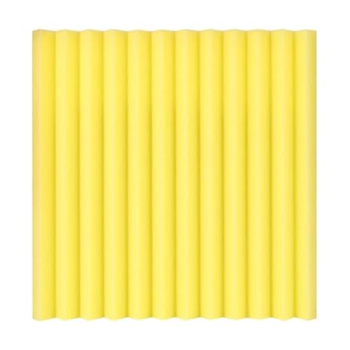 Akustikschaumplatten Isolierung Schallschutz Schaumstoffplatte Dreieckige Rillen Schallabsorbierende Wandpaneele Für Auto, Studio, Zuhause(Yellow) von LIUHLFSR