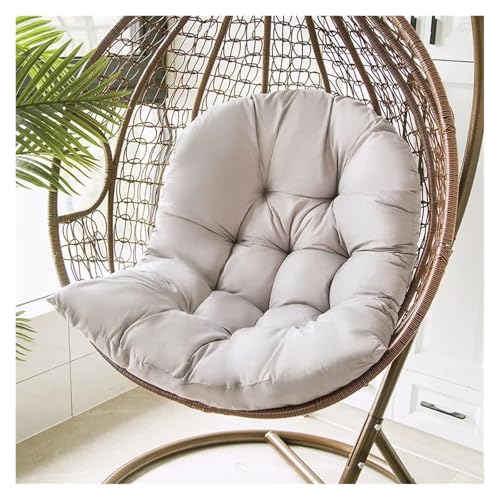 Hängematten for Hängekörbe, Schaukelstuhl, Liegekissen, Hängematte, Gartensessel, Kissen for Terrasse, Hof, Strand (Keine Schaukel) Für Garten, Außen und Innen(Light Gray,No Zipper) von LIUHLFSR