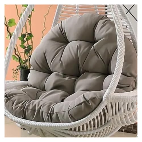 LIUHLFSR 120x80cm Hängekorb-Ei-Stuhlkissen Outdoor-Sofa-Schaukelstuhlkissen Weiche, Bequeme, verdickte Sitzpolster for Gartenhängesessel Für Garten, Außen und Innen(Dark Gray) von LIUHLFSR