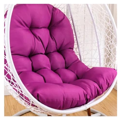 LIUHLFSR 120x80cm Hängekorb-Ei-Stuhlkissen Outdoor-Sofa-Schaukelstuhlkissen Weiche, Bequeme, verdickte Sitzpolster for Gartenhängesessel Für Garten, Außen und Innen(Purple) von LIUHLFSR