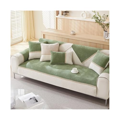LIUHLFSR 1PC Chenille Sofa Sitzbezug for Wohnzimmer rutschfeste Couch Matte Handtuch weiche Ecke Sofa Schonbezug Sitz Home Schutzpolster für U Form L Form Sektionssofa(A2,110X240cm 1pc R) von LIUHLFSR