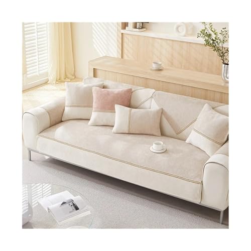 LIUHLFSR 1PC Chenille Sofa Sitzbezug for Wohnzimmer rutschfeste Couch Matte Handtuch weiche Ecke Sofa Schonbezug Sitz Home Schutzpolster für U Form L Form Sektionssofa(A3,110X240cm 1pc R) von LIUHLFSR