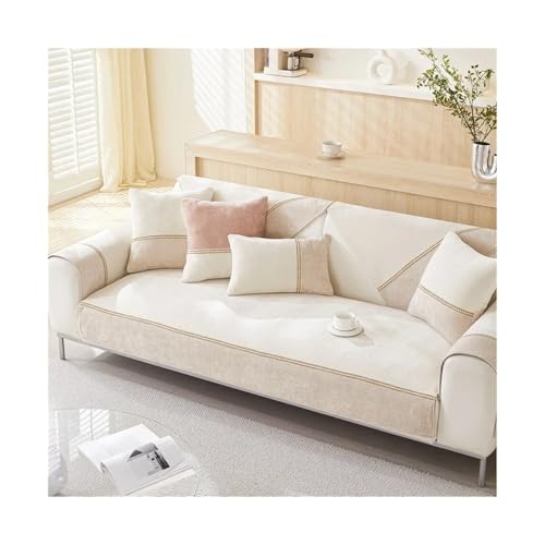 LIUHLFSR 1PC Chenille Sofa Sitzbezug for Wohnzimmer rutschfeste Couch Matte Handtuch weiche Ecke Sofa Schonbezug Sitz Home Schutzpolster für U Form L Form Sektionssofa(A4,90x240cm 1pc M) von LIUHLFSR