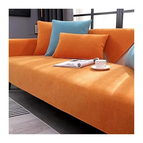LIUHLFSR 1PC Luxus Chenille Sofabezug Matte for Wohnzimmer Universal rutschfeste Couch Schonbezüge L-förmiger Sofa Handtuchschutz Wohnkultur für U Form L Form Sektionssofa(A8,M 90x240cm 1pc) von LIUHLFSR