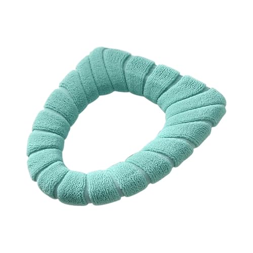 LIUHLFSR 2 PCS Toilettensitzkissen Winter Samt Warme Abdeckung Waschbar Universal Matte Badezimmer Fall Deckel Zubehör Passt Auf Die Meisten Toilettensitze(Green) von LIUHLFSR