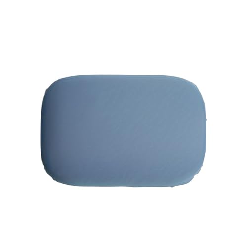 LIUHLFSR 34x24cm Kleines Brot-Nickerchenkissen Memory Foam Puffy Office Four Seasons Rebound Soft Cool Ice Silk Polyesterfaser Für Seiten-, Bauch- Und Rückenschläfer(Dark Blue) von LIUHLFSR