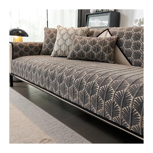 LIUHLFSR Chenille Jacquard Sofakissen Vier Jahreszeiten Universalkissen Anti-Rutsch-Bezug Bezug Stoff Handtuch für U Form L Form Sektionssofa(B,110x180cm) von LIUHLFSR