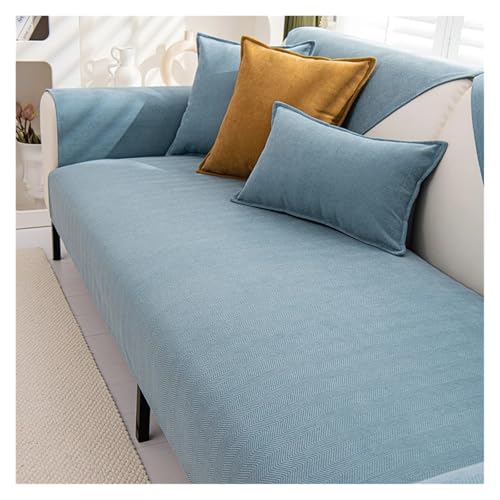 LIUHLFSR Chenille-Texturen Sofabezug Handtuch Einfarbig Wohnzimmer Sofakissen rutschfeste Couchkissen Armlehne Rückenlehnenbezug Wohnkultur für U Form L Form Sektionssofa(Color1,90x90cm-1pc) von LIUHLFSR