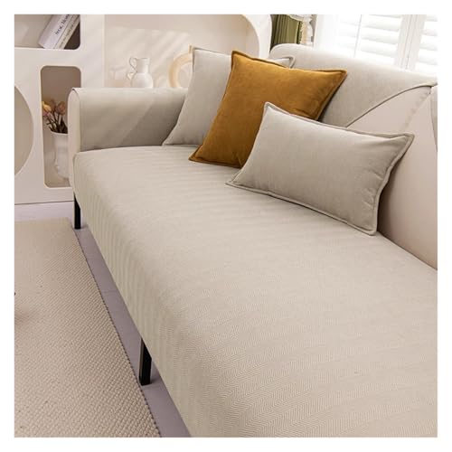 LIUHLFSR Chenille-Texturen Sofabezug Handtuch Einfarbig Wohnzimmer Sofakissen rutschfeste Couchkissen Armlehne Rückenlehnenbezug Wohnkultur für U Form L Form Sektionssofa(Color2,45x45cm Pillowcase) von LIUHLFSR