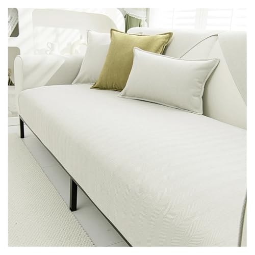 LIUHLFSR Chenille-Texturen Sofabezug Handtuch Einfarbig Wohnzimmer Sofakissen rutschfeste Couchkissen Armlehne Rückenlehnenbezug Wohnkultur für U Form L Form Sektionssofa(Color4,90x240cm-1pc) von LIUHLFSR