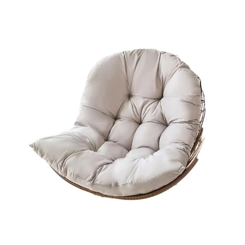 LIUHLFSR Hängesessel-Kissen for Gartenschaukeln im Freien, Sitzkissen for Hängesessel, Rückenlehnenkissen Für Garten, Außen und Innen(Light Grey) von LIUHLFSR