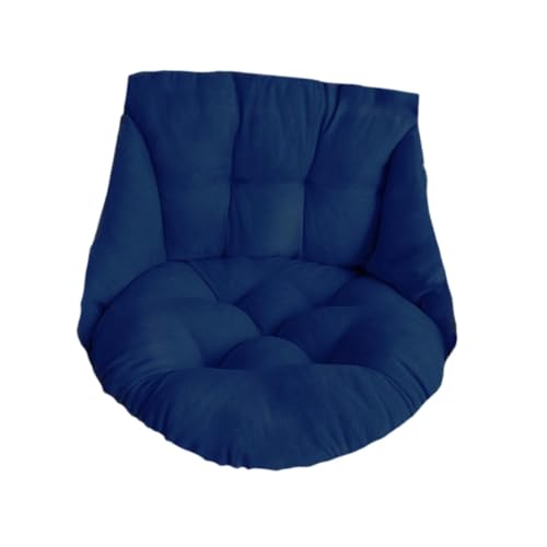 LIUHLFSR Hängesesselkissen for drinnen und draußen, Ersatzkissen for Hängekörbe, weiches, Dickes Sitzkissen for die Terrasse oder den Außenbereich Für Garten, Außen und Innen(Blue) von LIUHLFSR