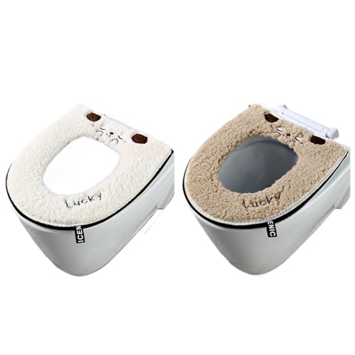 LIUHLFSR Home Toilette Cuion Herbst Winter Matte Pad Vier Jahreszeiten Universal Cartoon süße Flauschige Abdeckung Passt Auf Die Meisten Toilettensitze(Color8) von LIUHLFSR