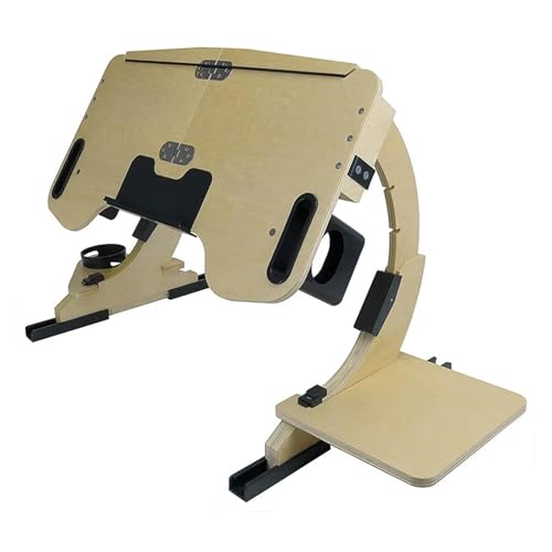 LIUHLFSR Klappbarer Betttisch, Laptop-Computer-Schreibtische, Faltbarer, anhebbarer mit Holzstütze, for Zusammenklappen und Anheben for Bett-Lazy People Für Bett, Sofa und Arbeit(B) von LIUHLFSR