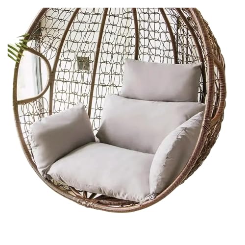 LIUHLFSR Outdoor-Strandstuhl-Pad, Hänge-Eierkorb-Schaukelkissen, Garten-Rattankorb, Terrassen-Schaukelstuhlkissen Für Garten, Außen und Innen(Grey) von LIUHLFSR