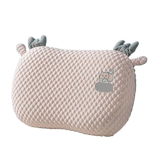 LIUHLFSR Sommerkühlendes Katzenbauchkissen Doudou Memory Foam Core Für Seiten-, Bauch- Und Rückenschläfer(Pink) von LIUHLFSR