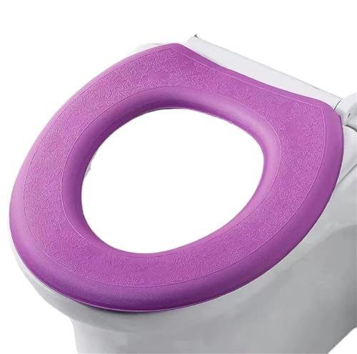 LIUHLFSR Toilettenmatte Kissenbezug Universal Verdicken Wasserdichtes Pad Schaumstoff Badezimmerzubehör 1PC Passt Auf Die Meisten Toilettensitze(Purple) von LIUHLFSR
