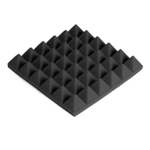 Lärmisolierung Schalldichte Polsterung Studio Akustikschaumstoff Schallbehandlungsplatte Schallschutzschaumstoff Schallabsorbierende Schäume Für Auto, Studio, Zuhause(Black) von LIUHLFSR