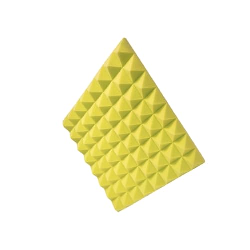 Professionelle Akustik for Studios und Gesangskabinen – Schallreduzierung durch PU-Akustikschaum, schalldicht Für Auto, Studio, Zuhause(Yellow) von LIUHLFSR