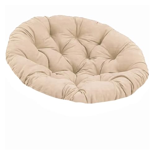 Schaukel Hängekorb Sitz Runde Füllung Kissen Rattan Stuhl Pad Garten Korb Indoor Outdoor Entspannen Sofa Für Garten, Außen und Innen(3,80x80cm only Cushion) von LIUHLFSR