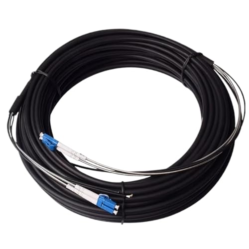LIUHUANL 100 m langes Singlemode-Glasfaser-Patchkabel für den Außenbereich (4 Kerne OM4 SC-SC) von LIUHUANL